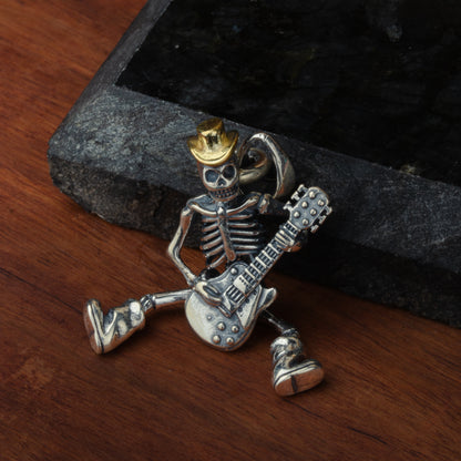 Vintage Dancing Skeleton Pendant