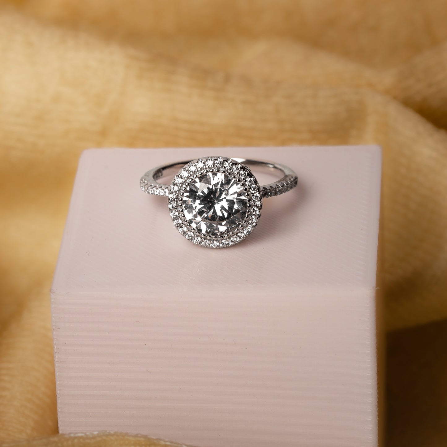 Silver Classic Solitaire Ring