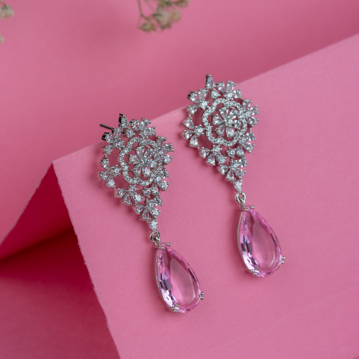 Silver Blossom Beauty Earrings