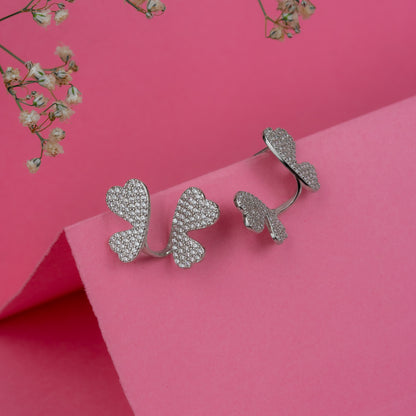 Silver Butterfly Shine Earrings