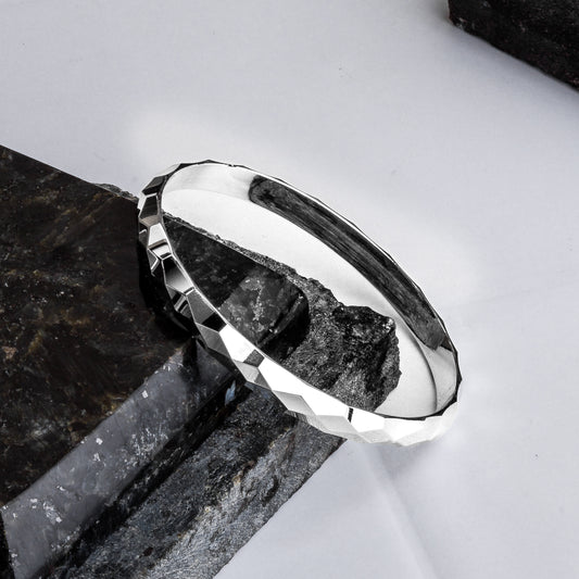 Silver Shimmering Cuff/Kada