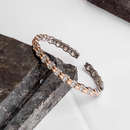 Silver Masculine Cuff/Kada