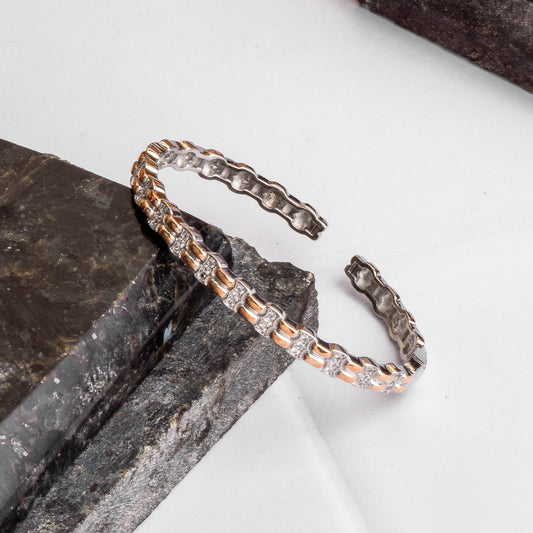 Silver Masculine Cuff/Kada