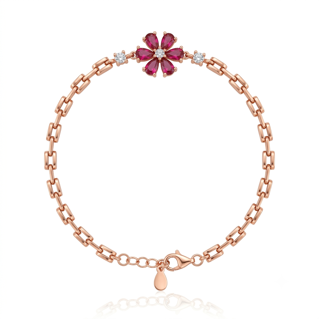 Rose Gold Flora Bracelet