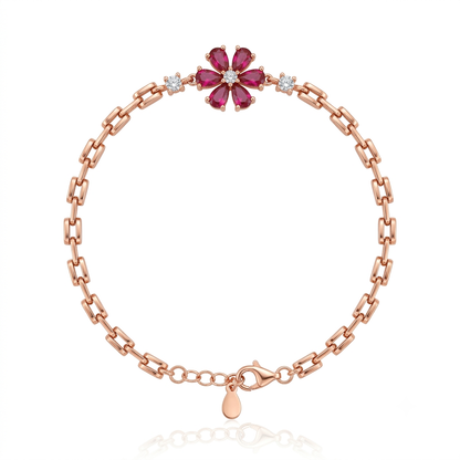 Rose Gold Flora Bracelet