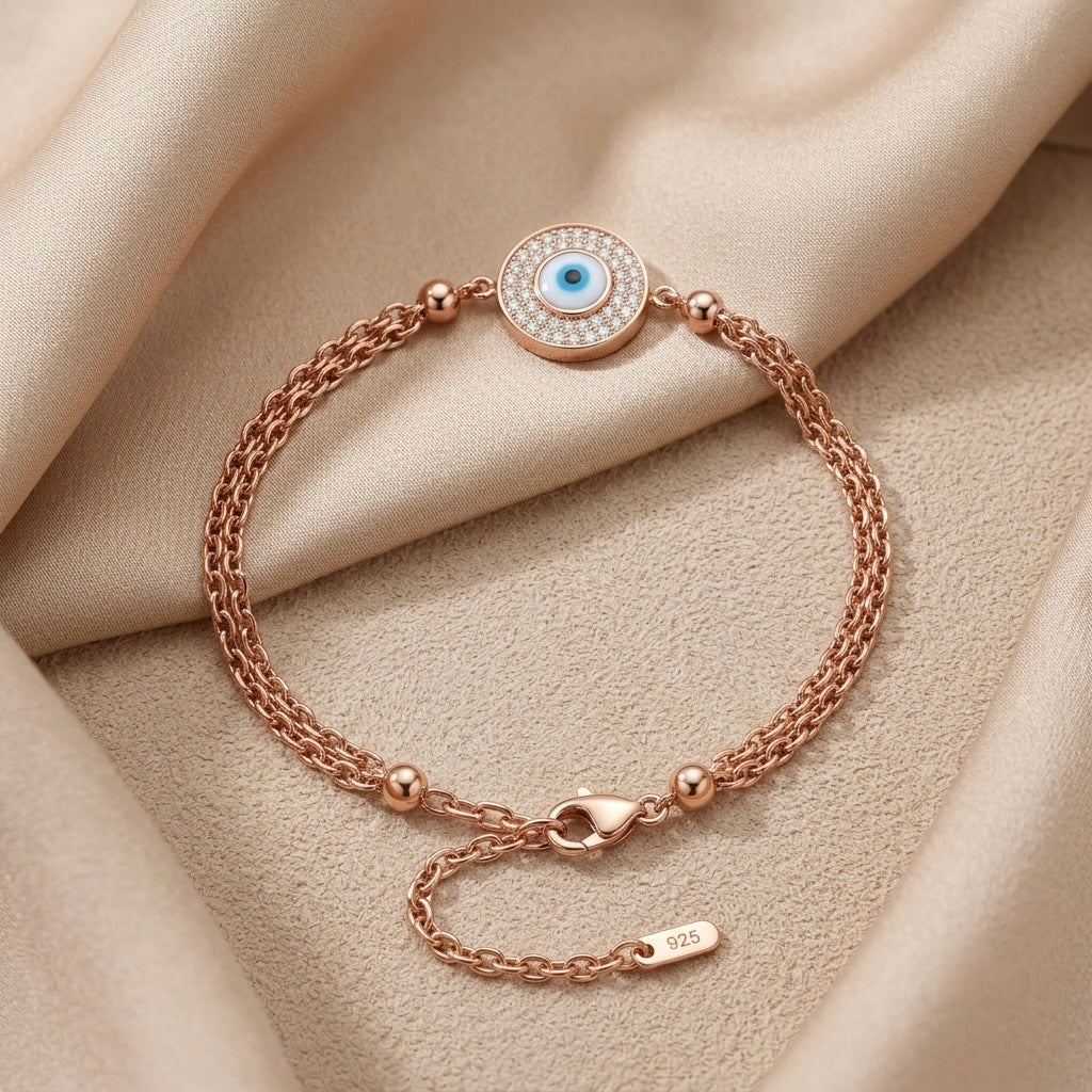 Rose Gold Celestial Eye Bracelet