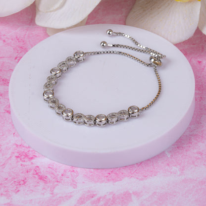 Silver Infinity Elegance Bracelet