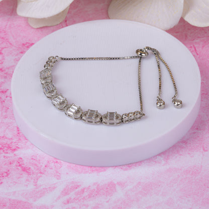 Silver Serene Strand Bracelet