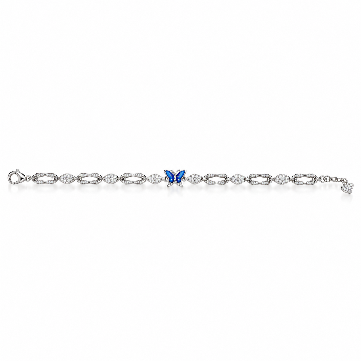 Silver Azure Flutter Bracelet