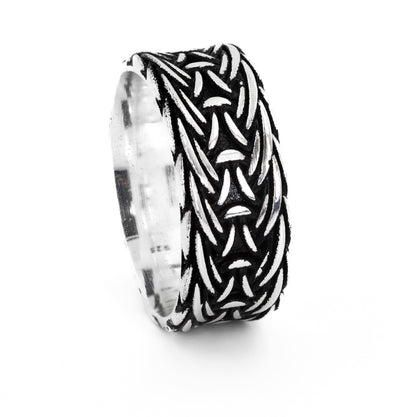 Vintage Aged Titan Ring