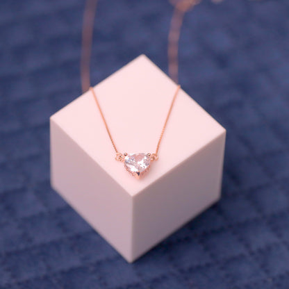 Rosegold Éclat de Coeur Chain Pendant