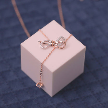 Rosegold Infinity Drip Chain Pendant