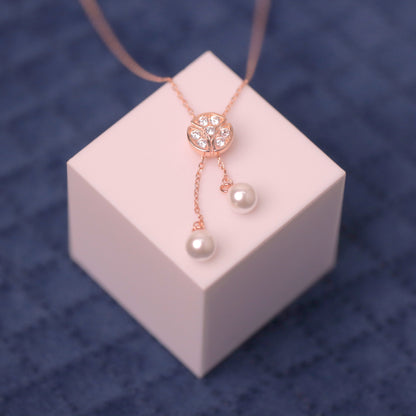 Rosegold Pearlaire Chain Pendant