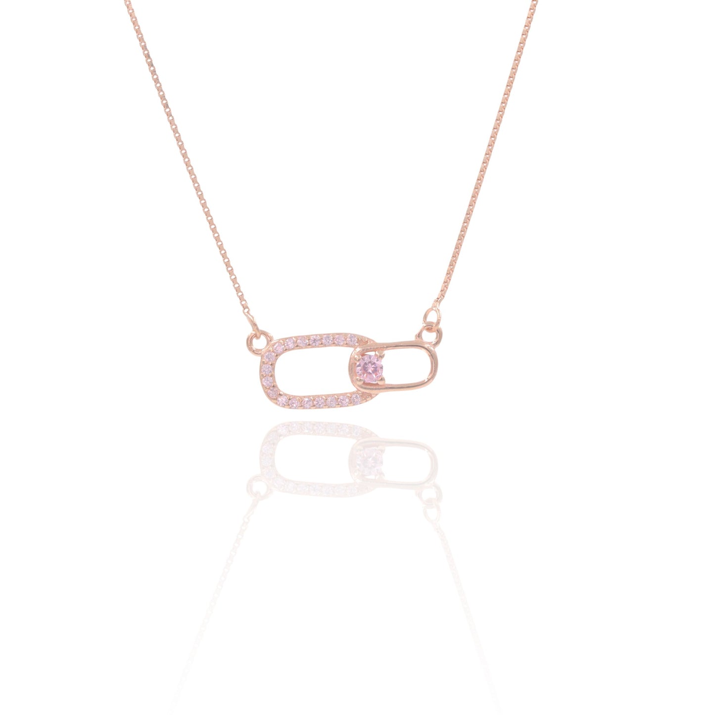 Rosegold Blush Link Chain Pendant