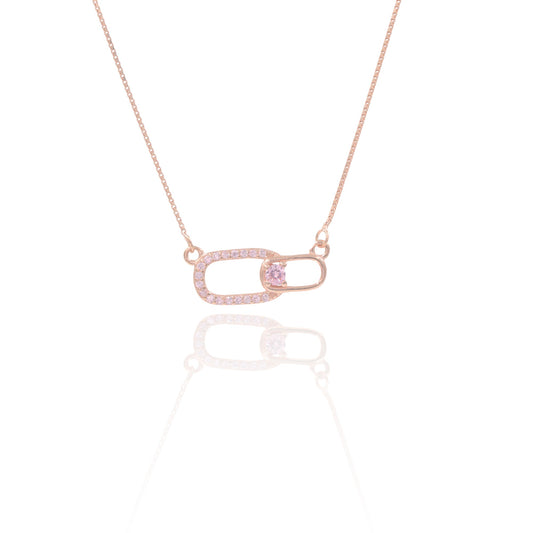 Rosegold Blush Link Chain Pendant