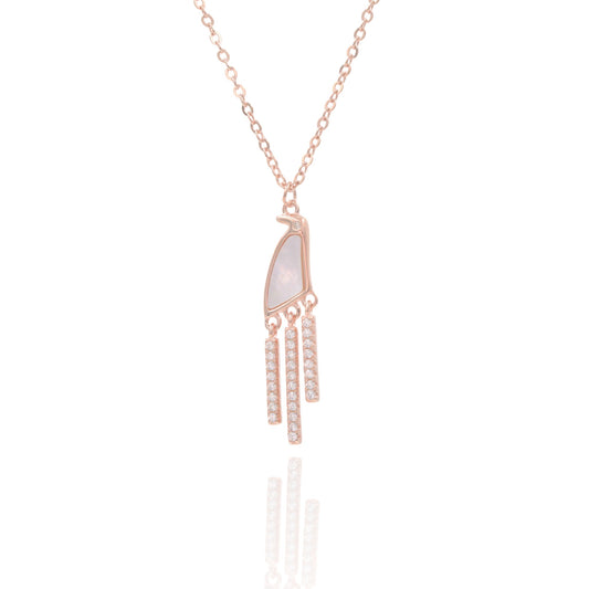 Rosegold Pearlavia Chain Pendant