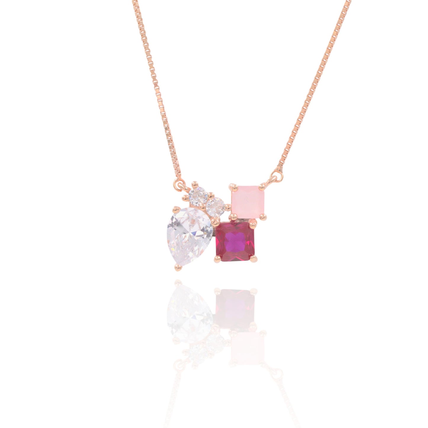 Rosegold Majestic Trio Chain Pendant
