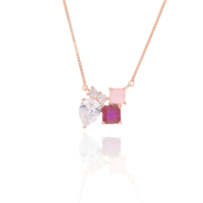 Rosegold Majestic Trio Chain Pendant