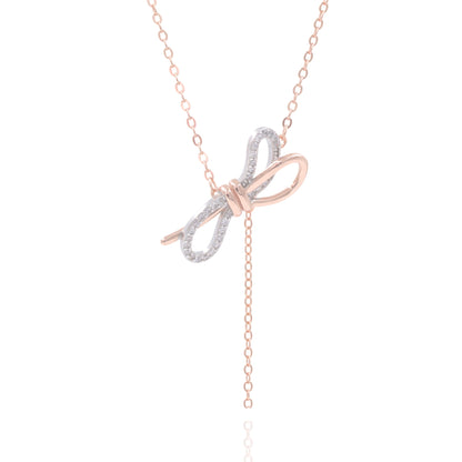 Rosegold Infinity Drip Chain Pendant