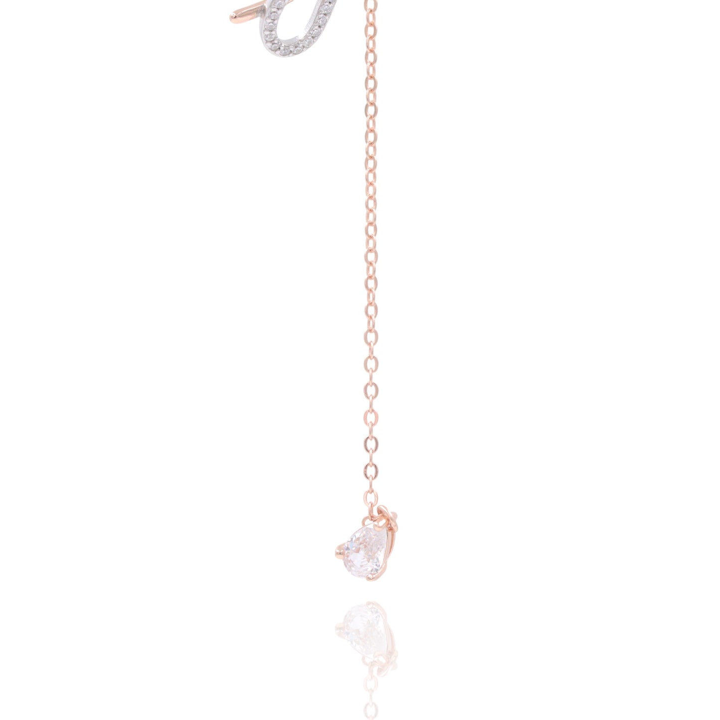Rosegold Infinity Drip Chain Pendant