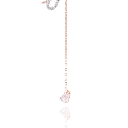Rosegold Infinity Drip Chain Pendant
