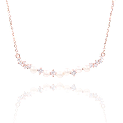 Rosegold Elara Curve Chain Pendant