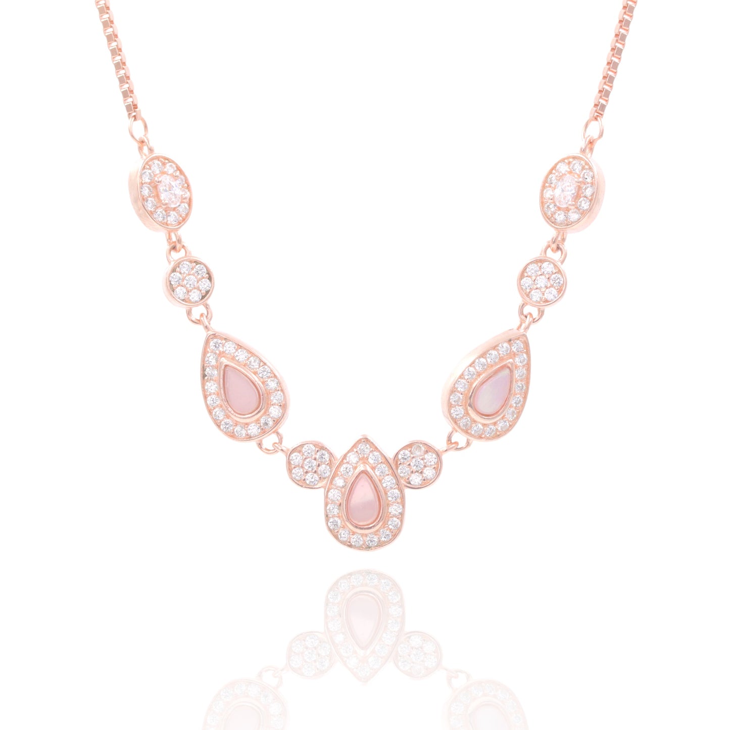 Rosegold Rosella Core Chain Pendant Set