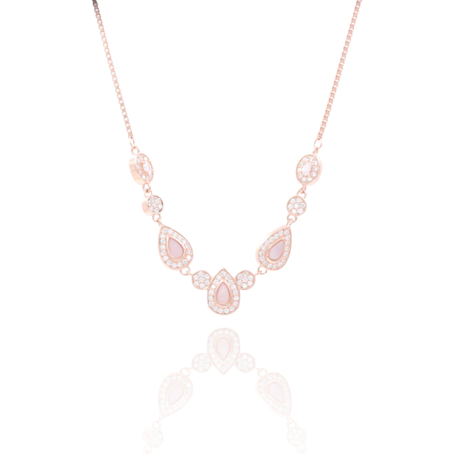 Rosegold Rosella Core Chain Pendant Set