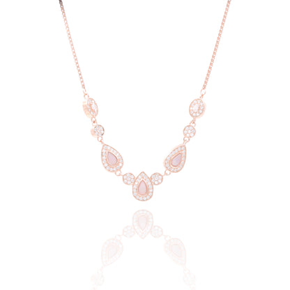 Rosegold Rosella Core Chain Pendant Set