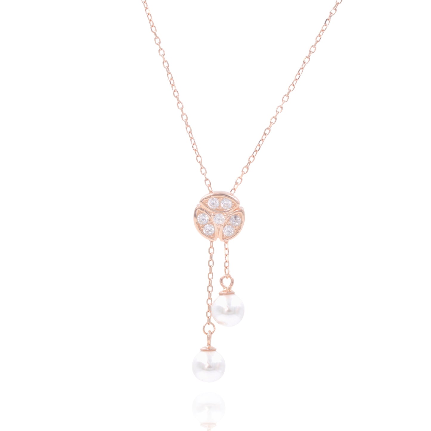 Rosegold Pearlaire Chain Pendant