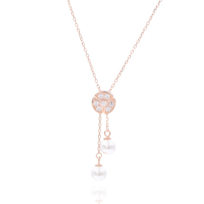 Rosegold Pearlaire Chain Pendant