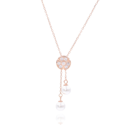Rosegold Pearlaire Chain Pendant