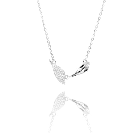 Silver Leaffall Chain Pendant