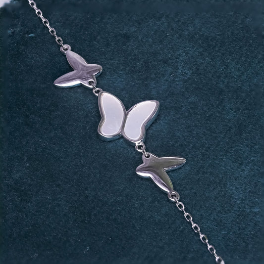 Silver Fluttering Gleam Bracelet