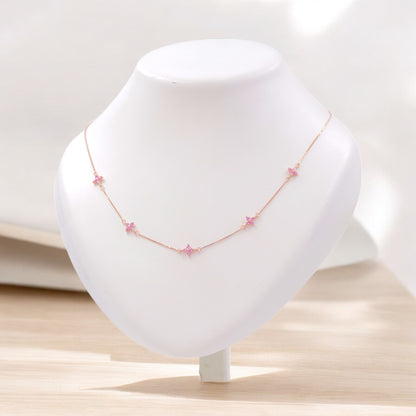 Rosegold Blush Sprinkle Chain Pendant