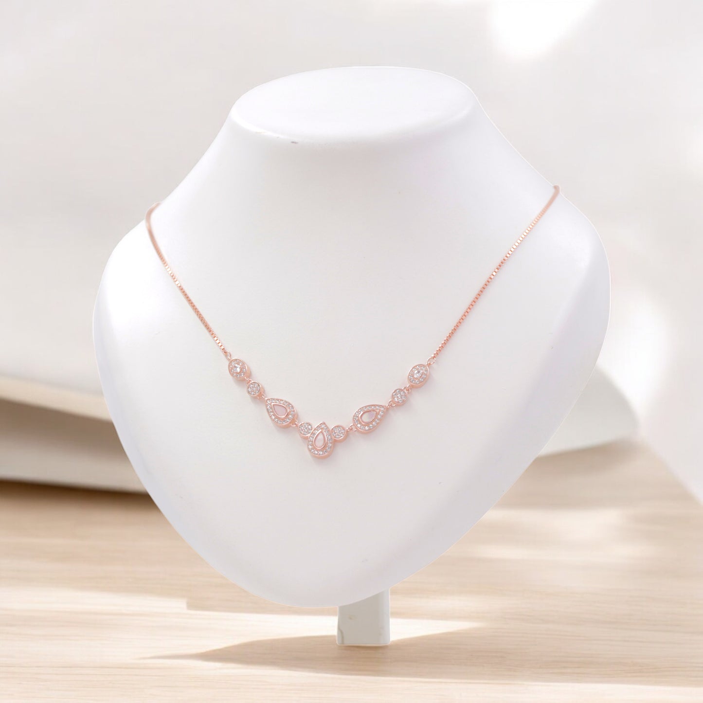 Rosegold Rosella Core Chain Pendant Set