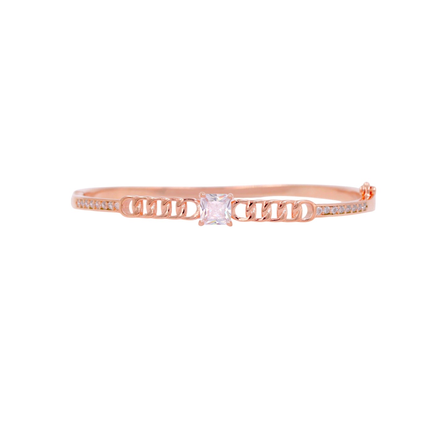 Rose Gold Prism Link Cuff/Kada