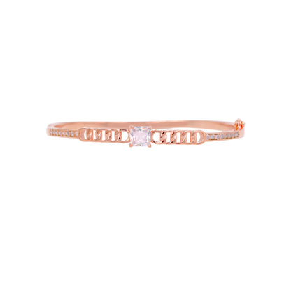 Rose Gold Prism Link Cuff/Kada
