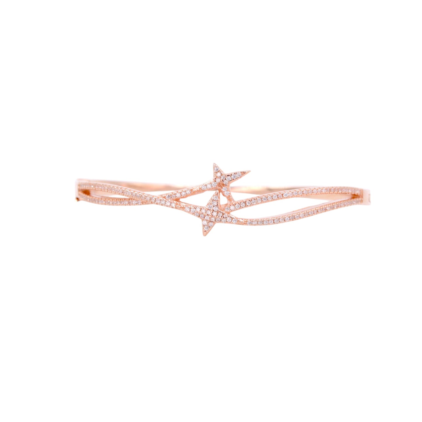 Rose Gold Stellar Trail Cuff/Kada