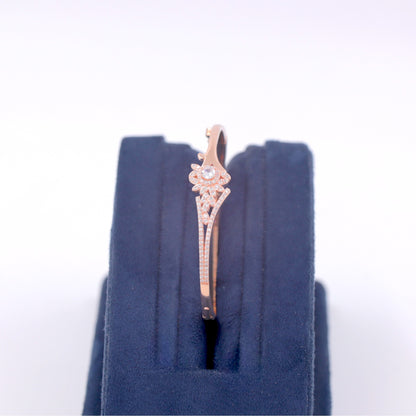 Rose Gold Bloom & Bare Cuff/Kada
