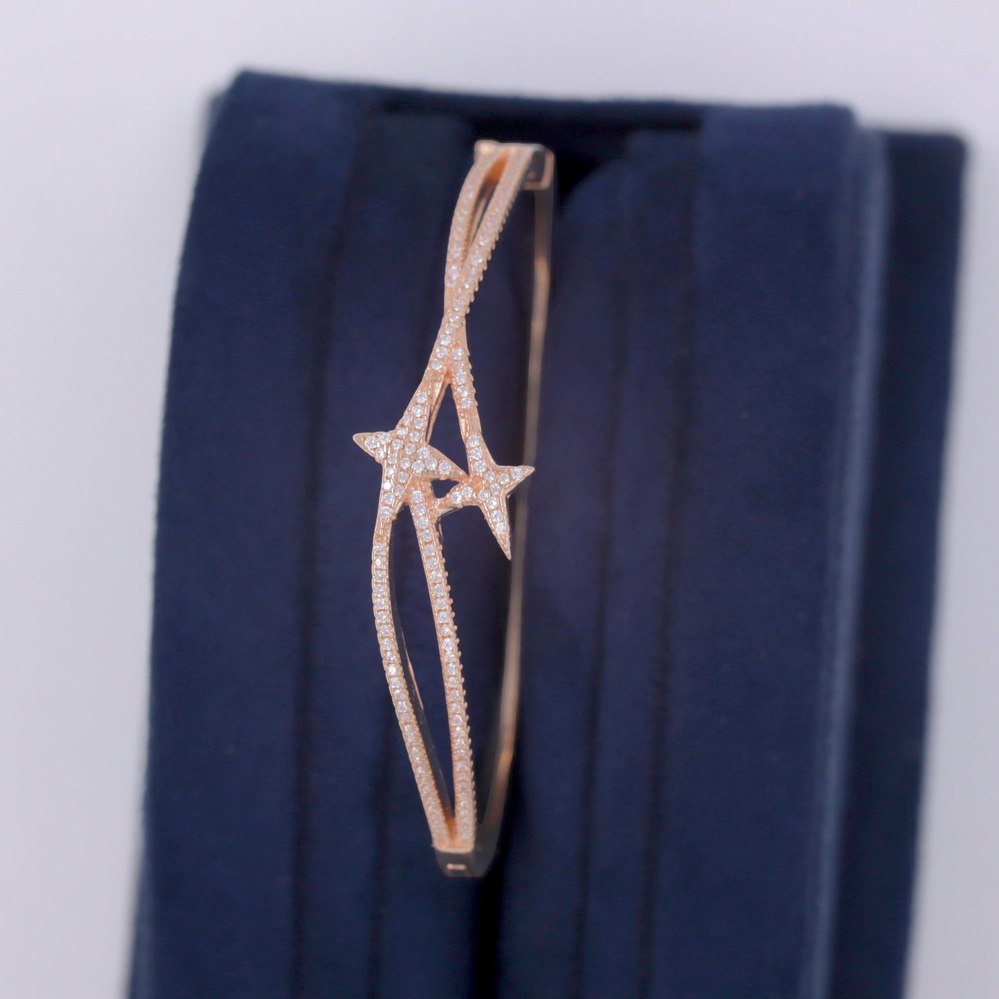 Rose Gold Stellar Trail Cuff/Kada