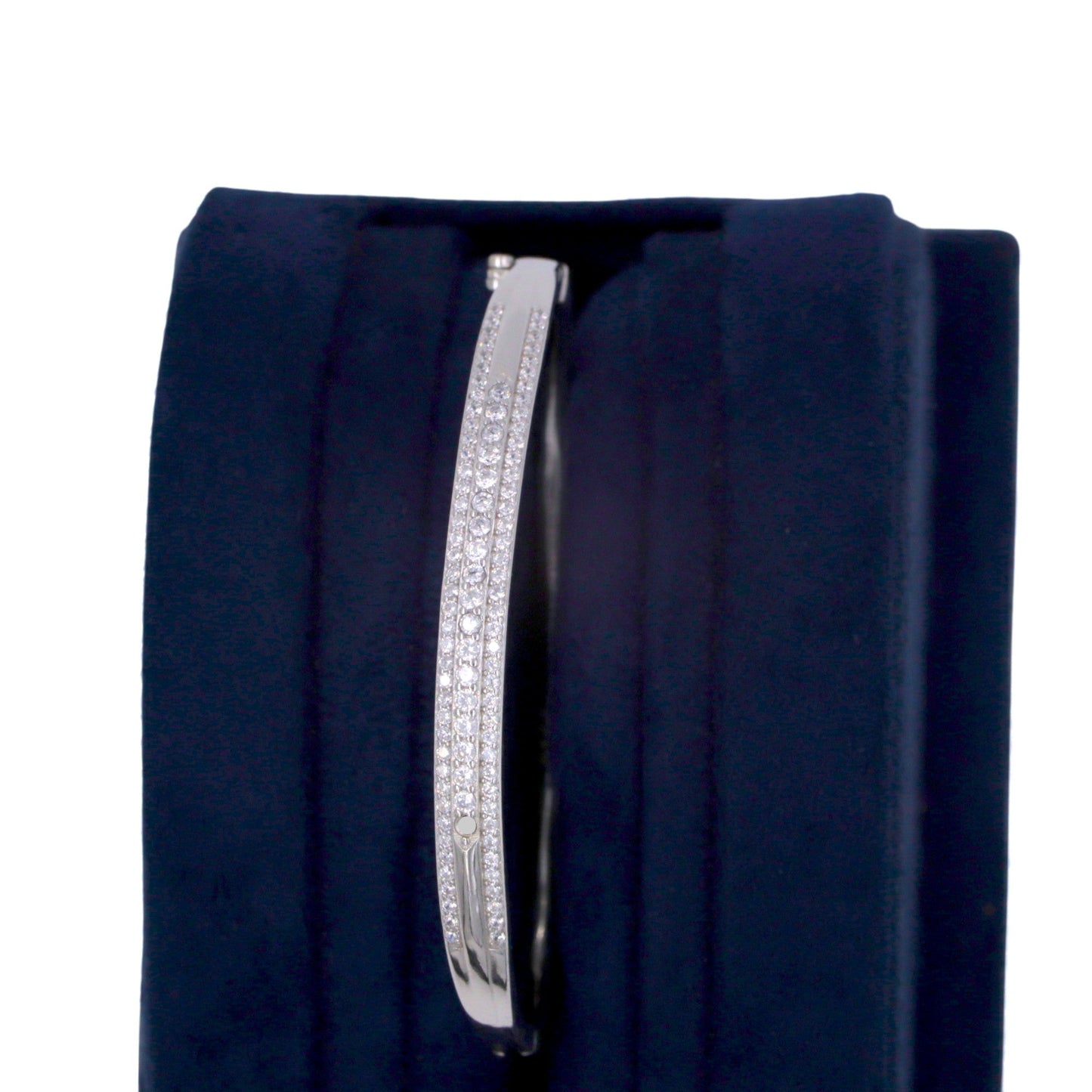 Silver Lustre Edge Cuff/Kada