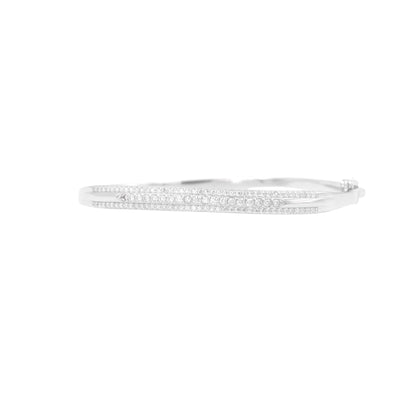 Silver Lustre Edge Cuff/Kada