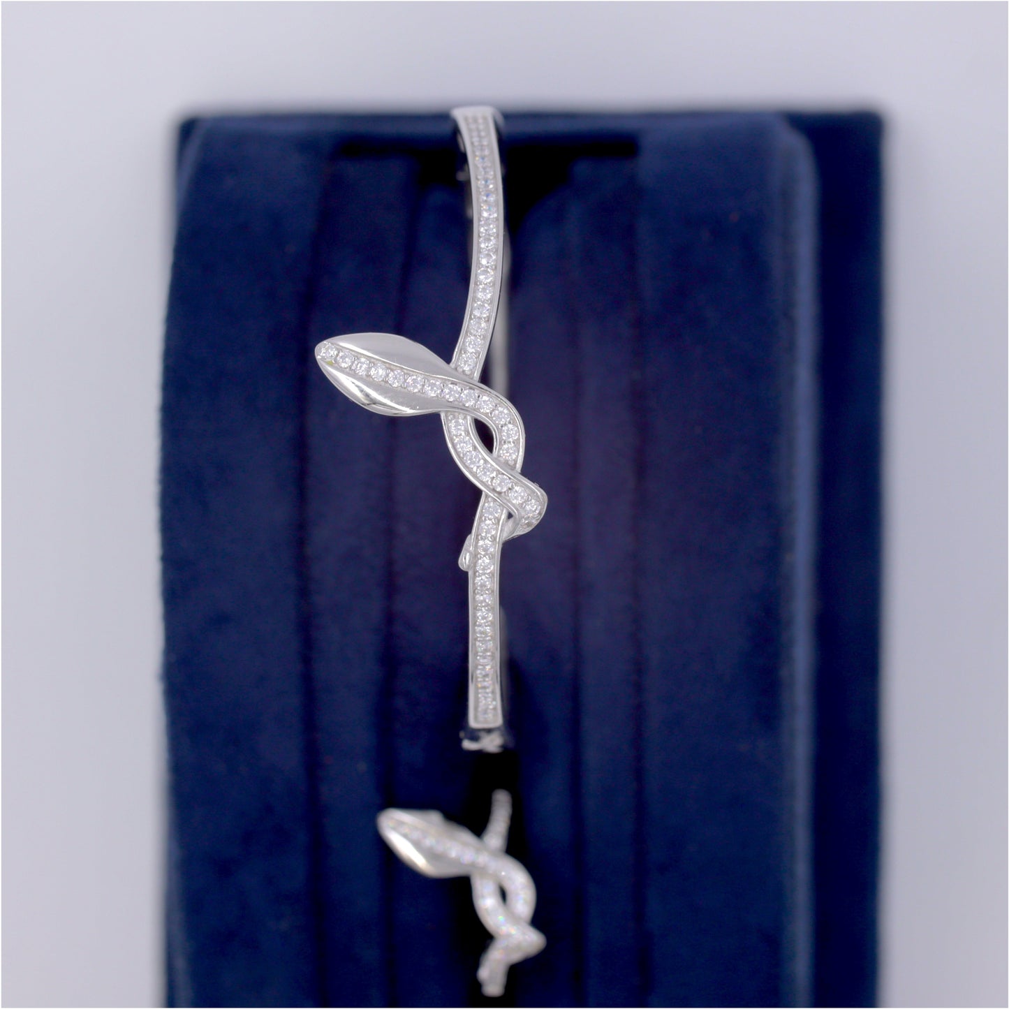 Silver Serpent Glow Cuff/Kada With Ring Set