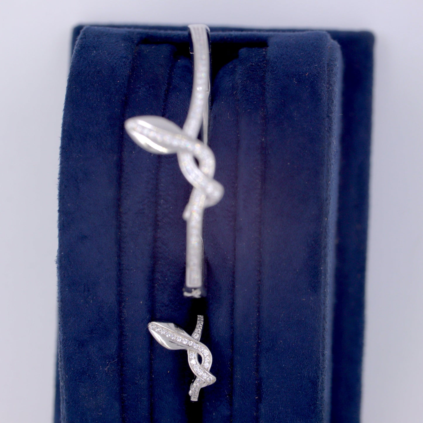 Silver Serpent Glow Cuff/Kada With Ring Set