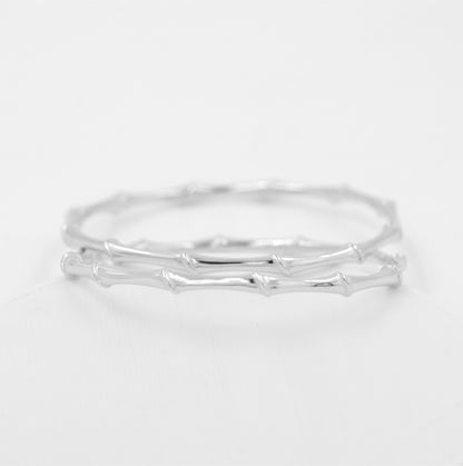 Silver Zen Loop Bangle