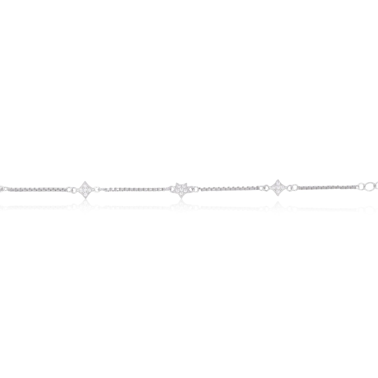 Silver Twinkle Line Bracelet