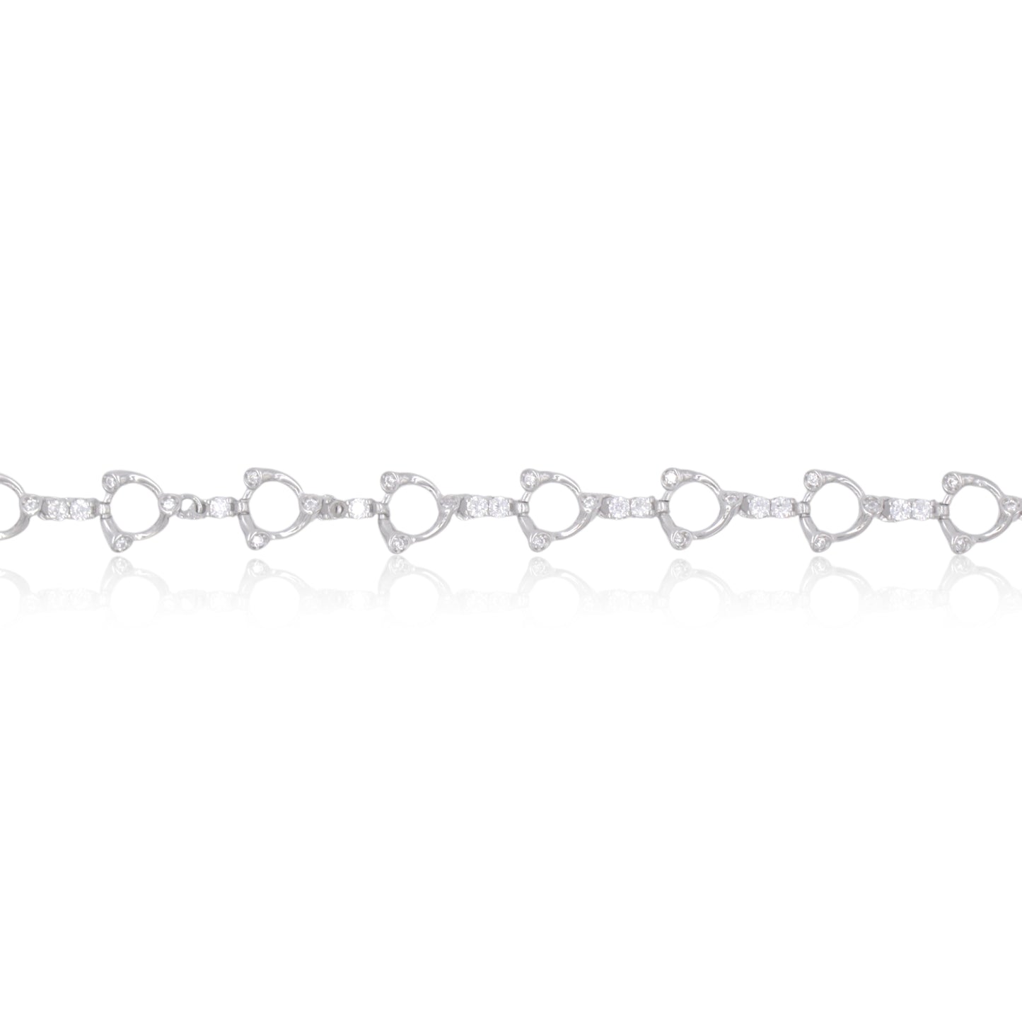 Silver Frost Loops Bracelet