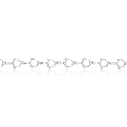 Silver Frost Loops Bracelet