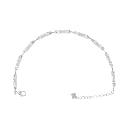 Silver Stone Sleek Bracelet